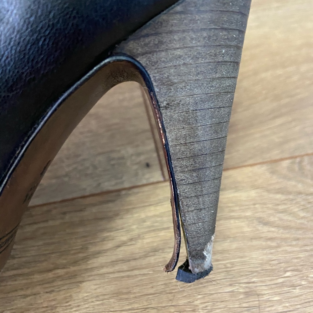 Coach Legra black leather tassel ankle booties 7.5 - Picture 8 of 8